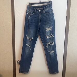 Judy Blue High Rise Distressed Denim Jeans